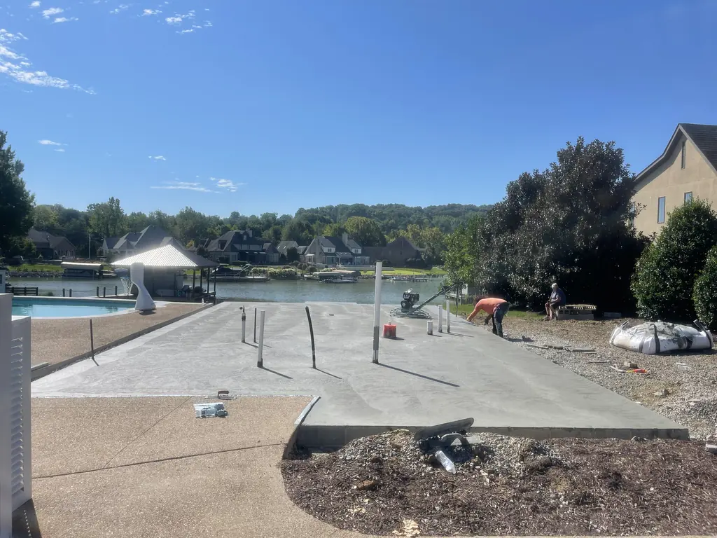 Step 03: steel in on a Maldonado Concrete job in Knoxville, Tennessee